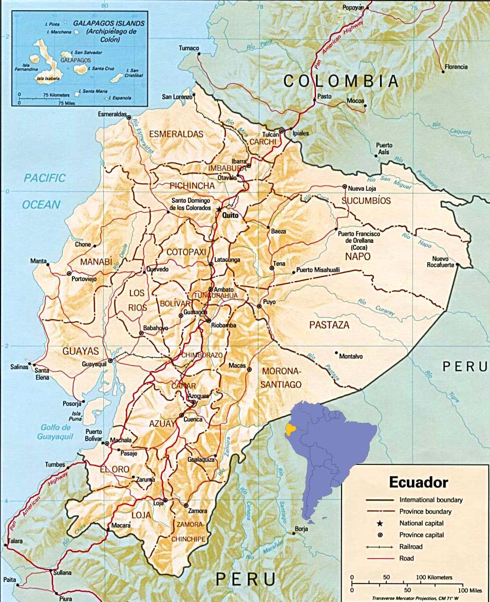 Equador mapa