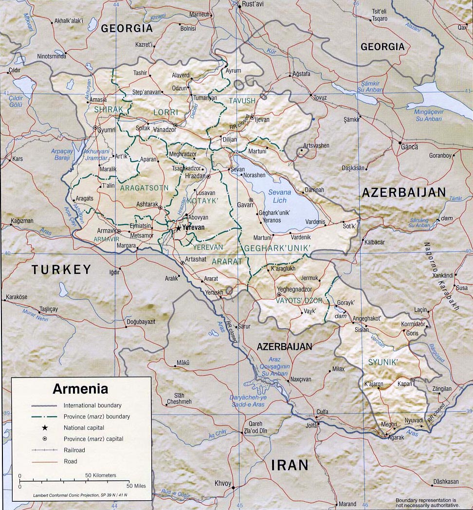 Armenia mapa