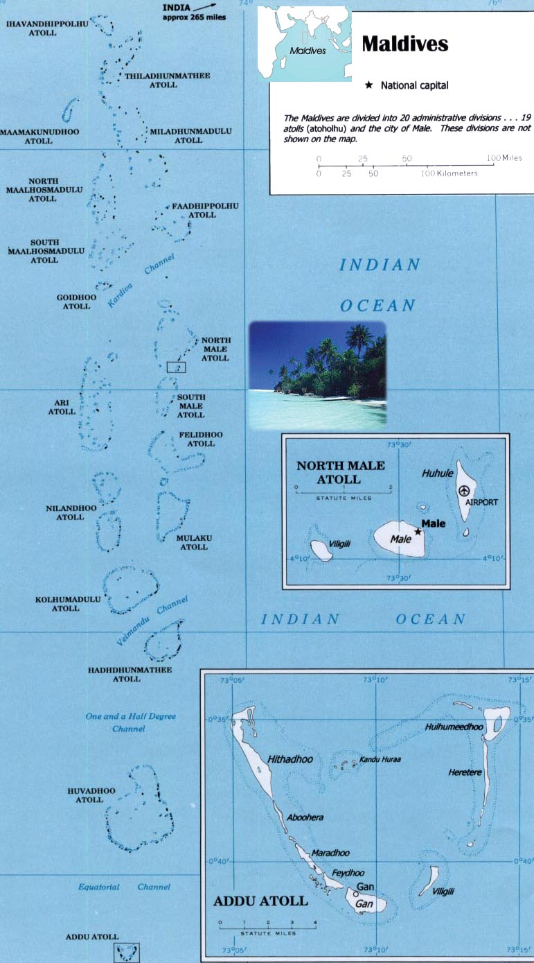 Maldivas Mapa