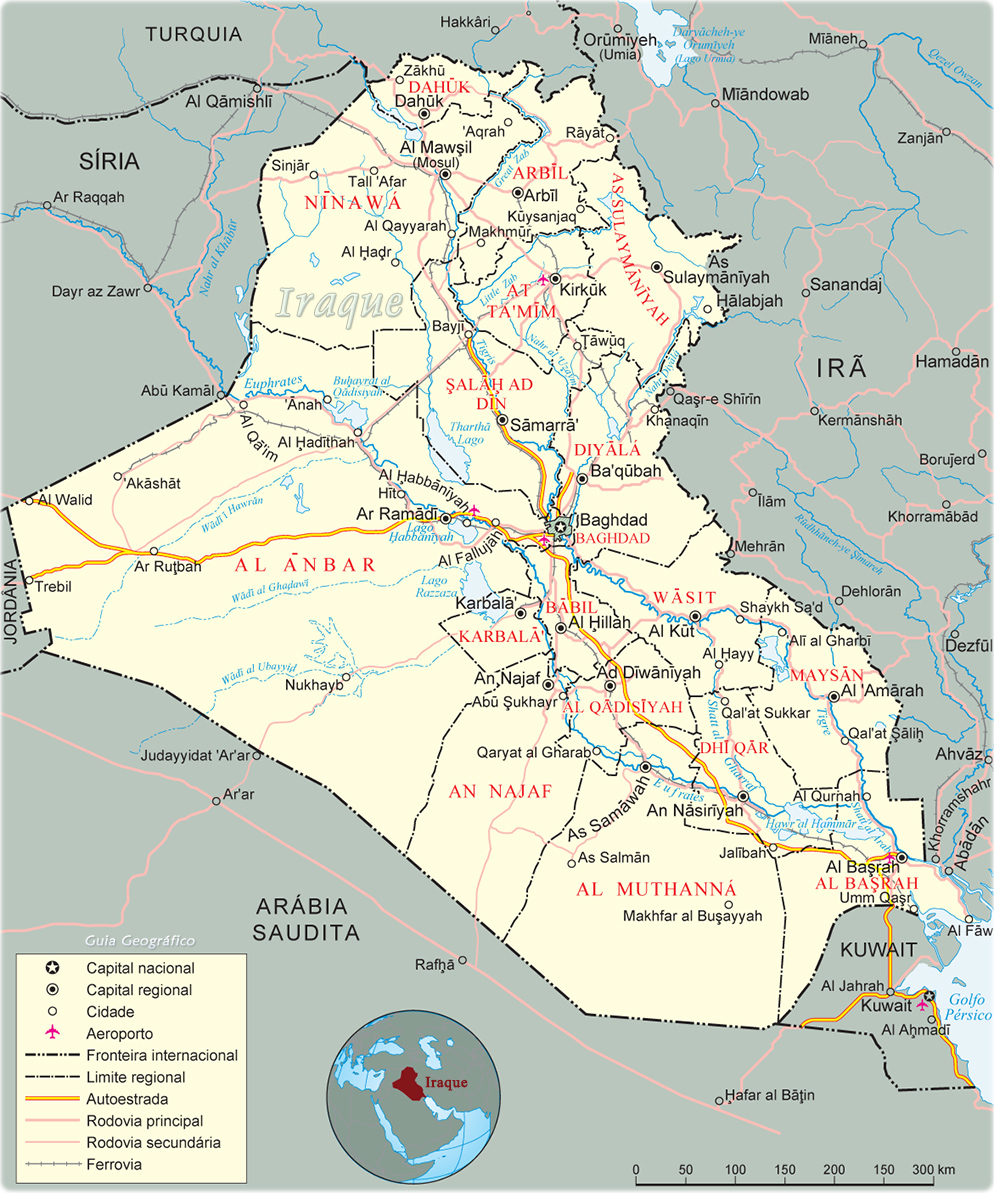 Mapa Iraque