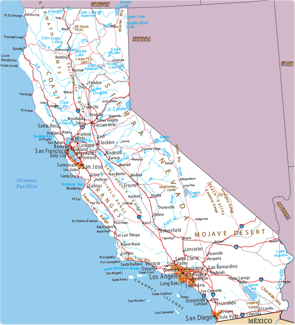 Mapa da California