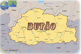 Mapa Butão