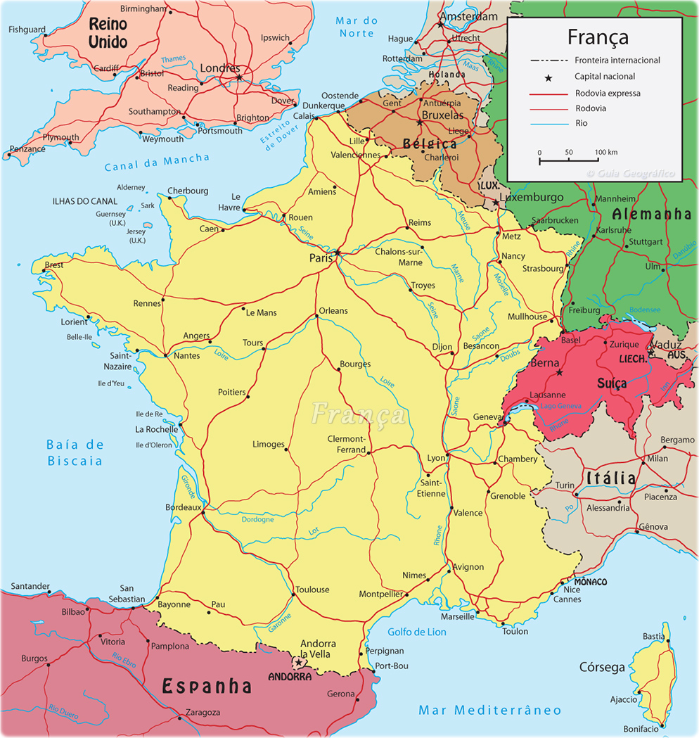 Mapa Da Franca