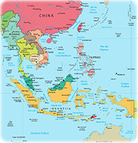 Mapa politico Asia